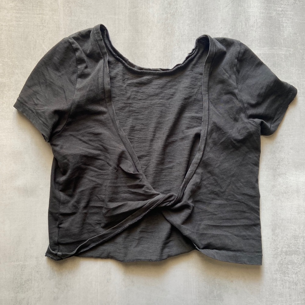 AERIE twist back crop top